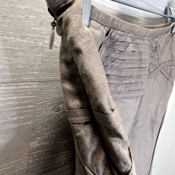 Women's Linen Knee Length Fully lined‎ Skirt NWOT - Picture 9 of 10